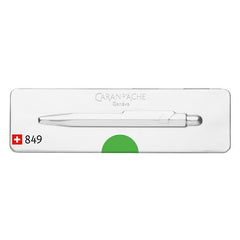 Caran d’Ache 849 POPLINE Ballpoint Pen, Green Fluo Ball Point Pen Caran d'Ache 