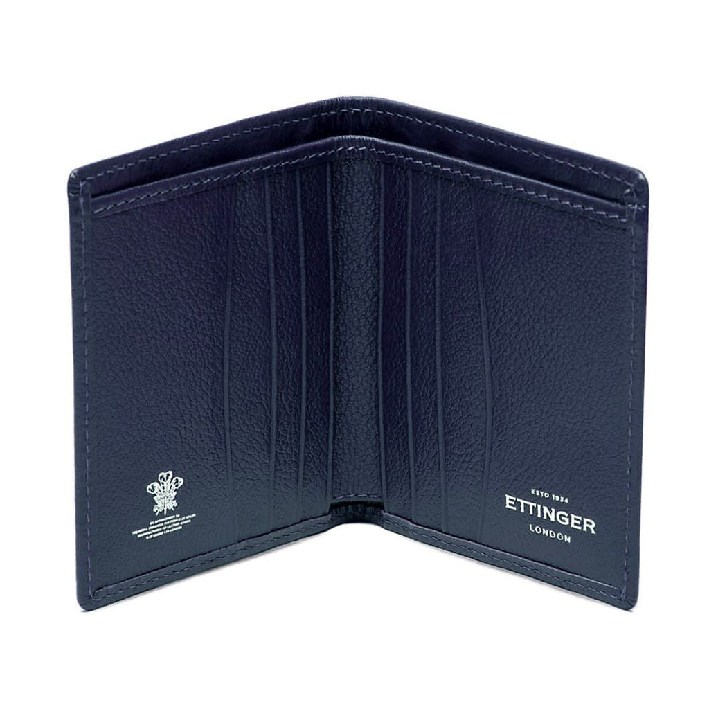 Ettinger Capra Mini Wallet with 6 Credit Card Slots Leather Wallet Ettinger Marine Blue 