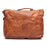 Campomaggi Compact Leather Briefcase, Cognac Leather Briefcase Campomaggi 