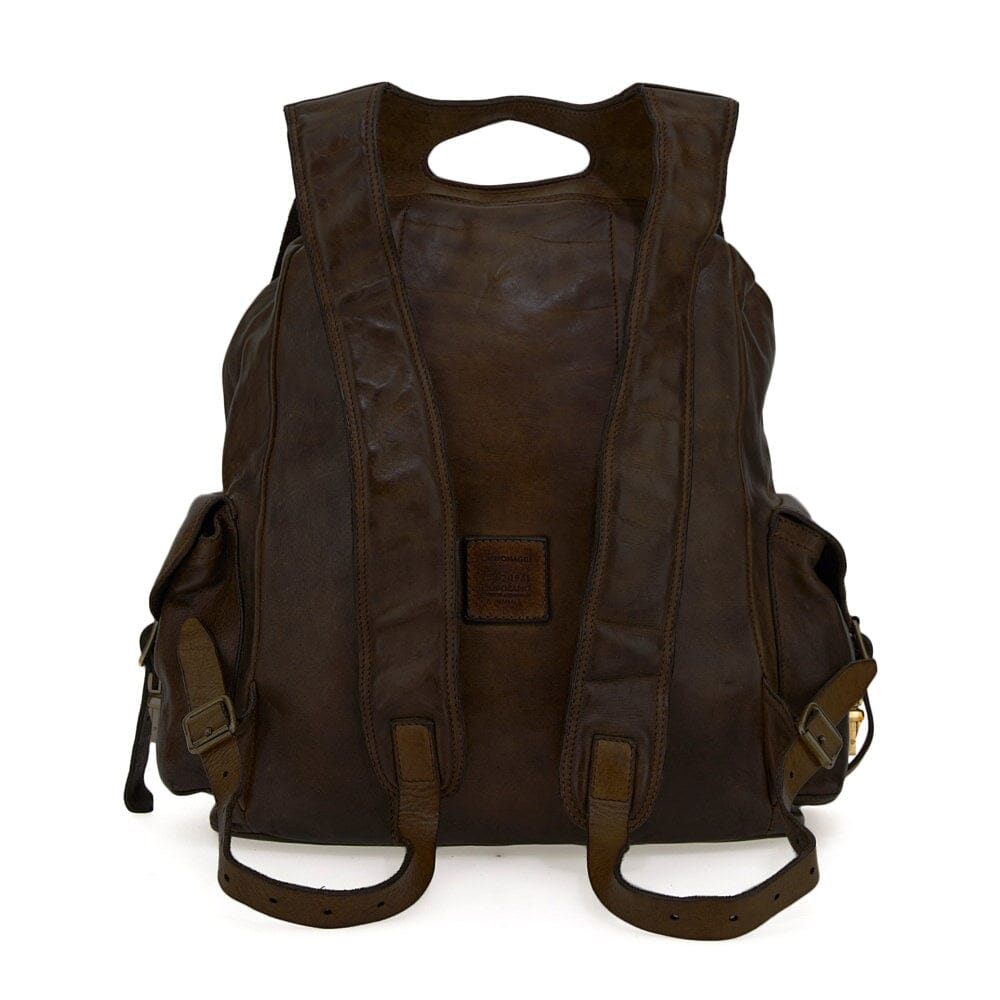Campomaggi Alexander Leather Backpack Backpack Fendrihan Canada Dark Brown 