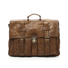 Campomaggi C1790 Messenger Bag, Military Green Leather Messenger Bag Campomaggi 