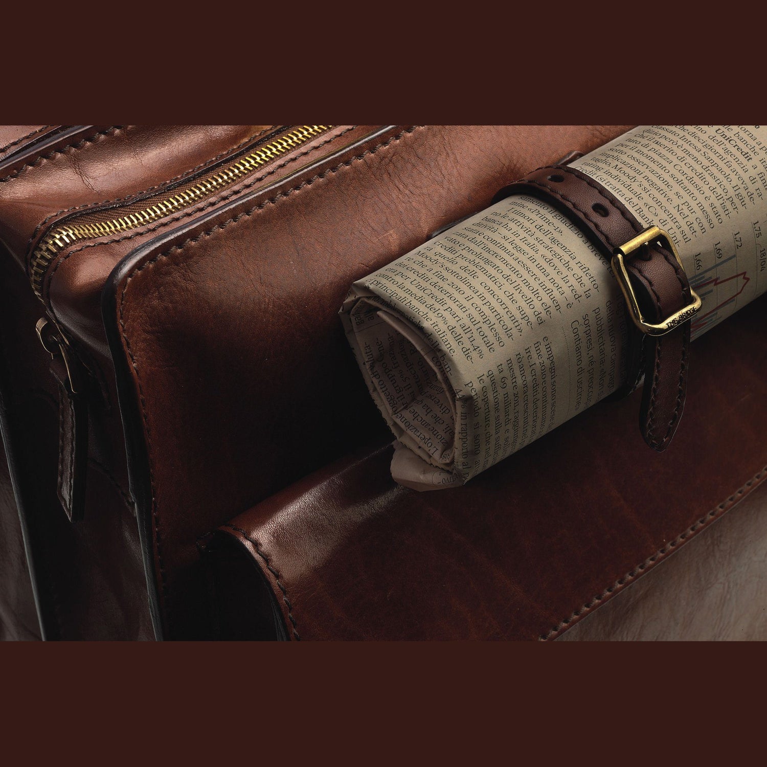 Campomaggi Leather Toiletry Bag, Dark Brown Toiletry Bag Campomaggi 