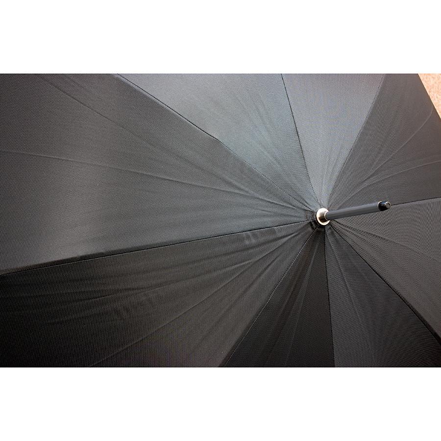 Doppler Oxford Diplomat Gentlemen's Umbrella with Milano Leather Handle, Black Umbrella Doppler 
