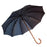 Doppler Orion Gentlemen's Umbrella with Chestnut Handle, Black Waves Umbrella Doppler 