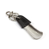 Diarge Brass and Leather Bottle Chasing Shoehorn Shoe Horn Diarge Silver – Black 