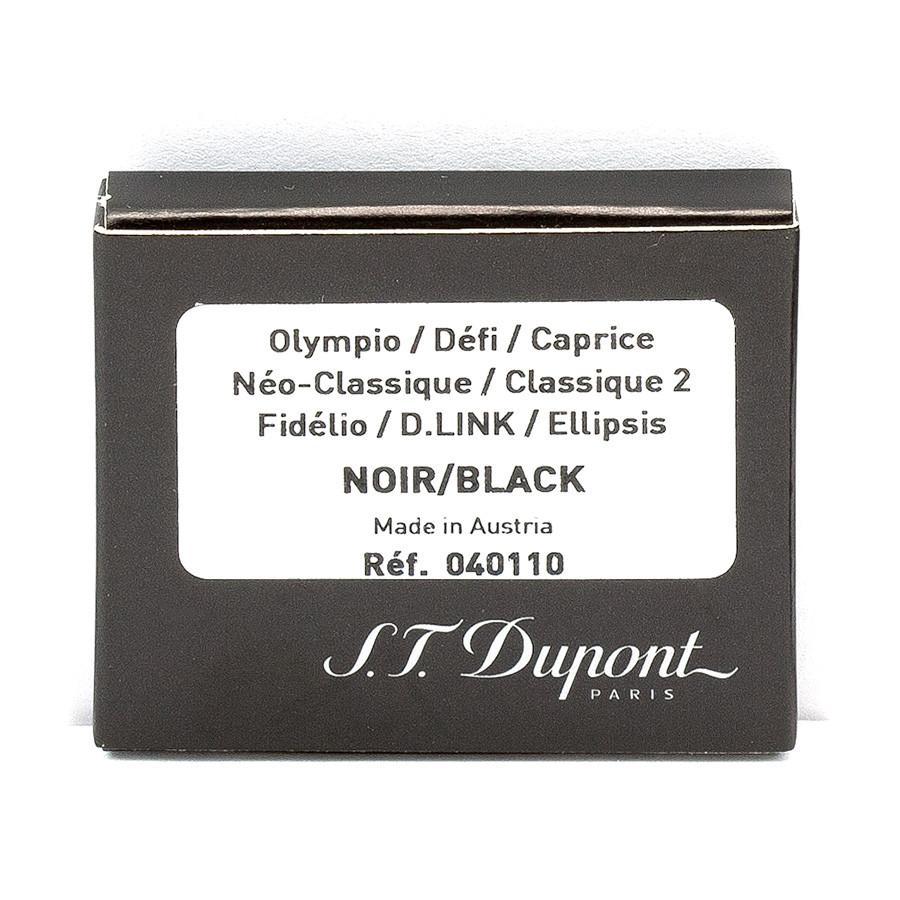 S.T. Dupont Fountain Pen Ink Cartridges, 6-pack Ink Refill S.T. Dupont Black 
