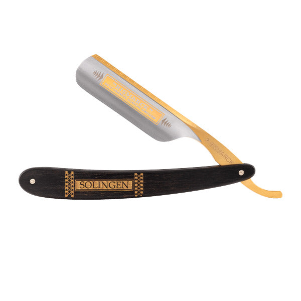 DOVO “Bismarck” Straight Razor 6/8”, Ebony Gold Scales Straight Razor DOVO 