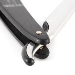 DOVO Stainless Steel Shavette, Ebony Handle Straight Razor DOVO 