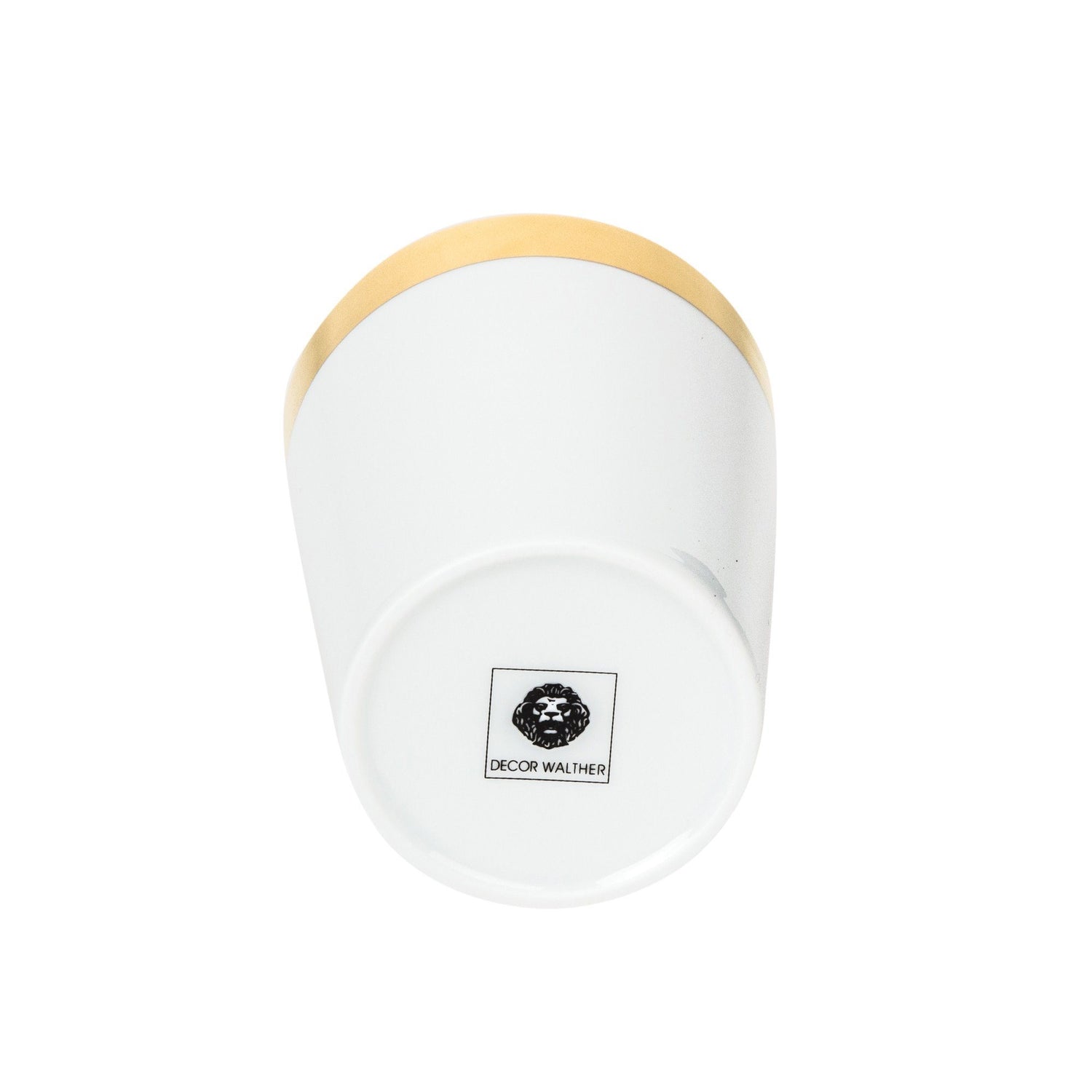 Decor Walther Porcelain White Tumbler, Gold or Platinum Toothbrush Holder Decor Walther 