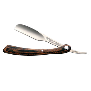 Feather Artist Club DX Maintenance-free Straight Razor, Wooden Handle Straight Razor Feather 
