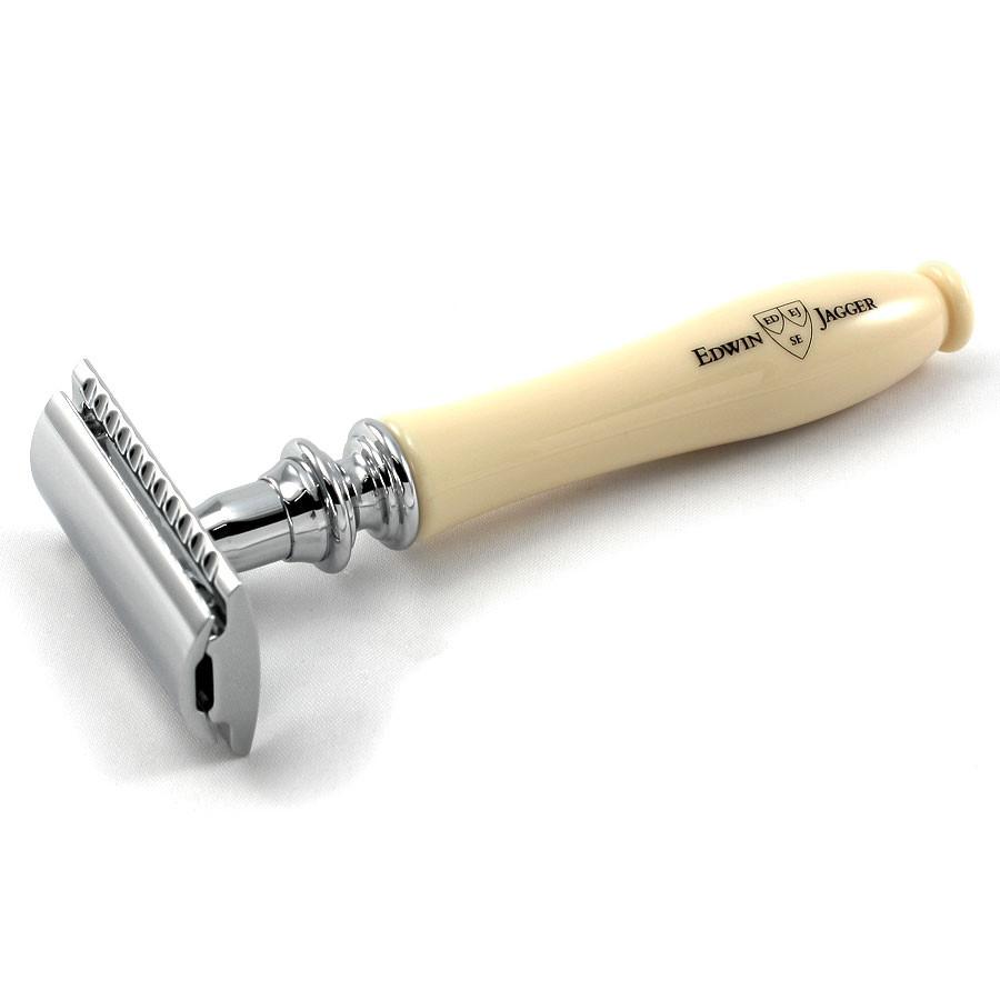 Edwin Jagger Chatsworth Classic Double-Edge Razor in Ivory