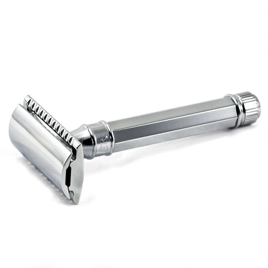 Edwin Jagger Classic Safety Razor, Chrome Octagonal Handle – Fendrihan ...