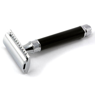 Edwin Jagger Classic Double-Edge Safety Razor in Ebony Double Edge Safety Razor Edwin Jagger 