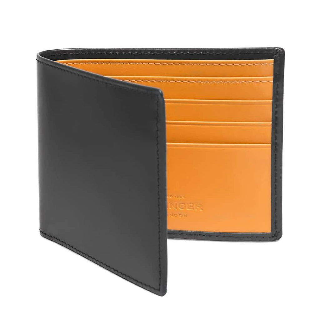 Ettinger Bridle Hide Billfold Leather Wallet with 6 CC Slots Leather Wallet Ettinger Grey 