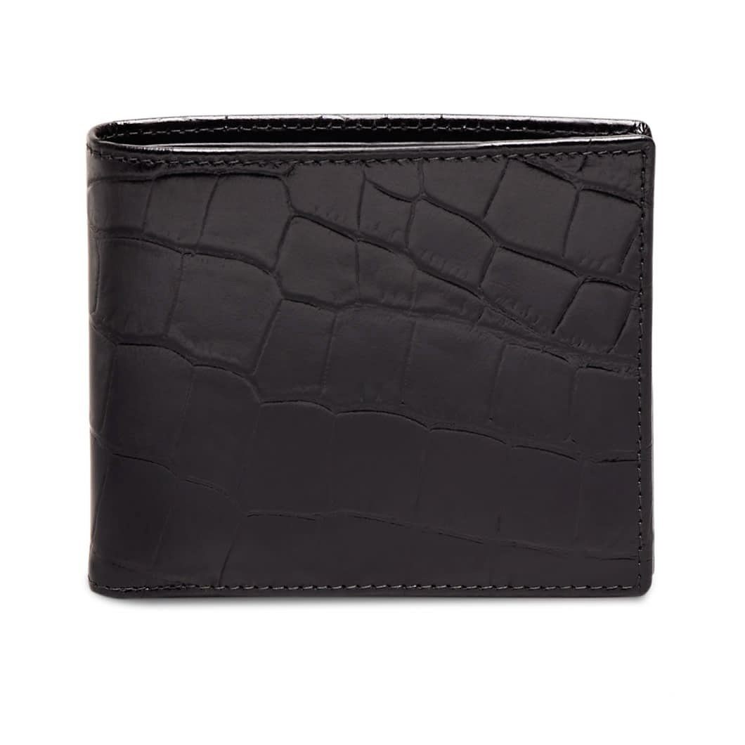 Ettinger Croco Billfold Leather Wallet with 6 CC Slots Leather Wallet Ettinger 