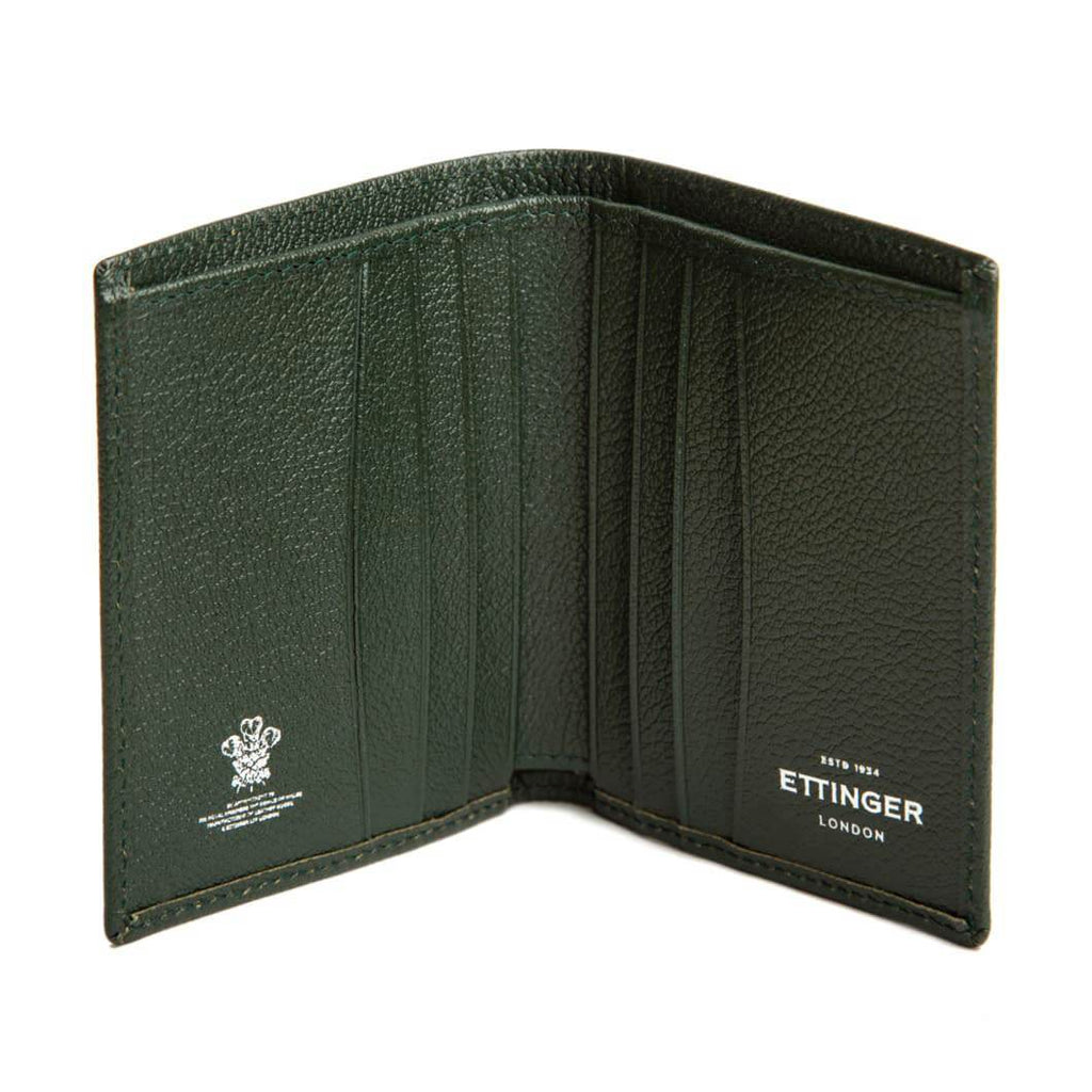 Ettinger Capra Mini Wallet with 6 Credit Card Slots Leather Wallet Ettinger Forest Green 