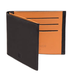 Ettinger TT Billfold Leather Wallet Leather Wallet Ettinger Black and Tan 