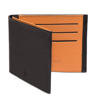 Ettinger TT Billfold Leather Wallet Leather Wallet Ettinger Black and Tan 