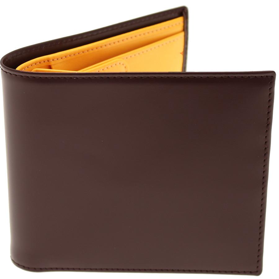 Ettinger Bridle Hide Billfold with 6 CC Slots and Coin Pocket Leather Wallet Ettinger Nut 