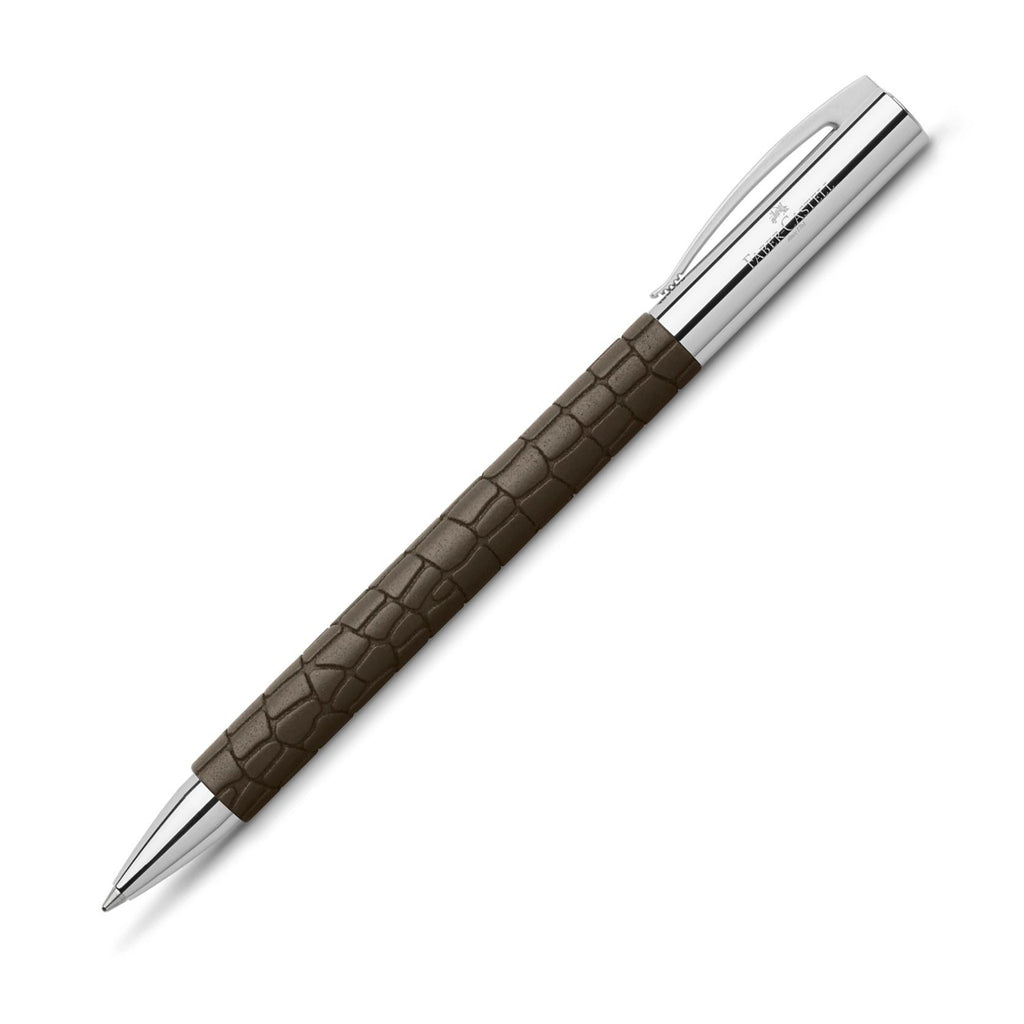 Faber-Castell Ambition 3D Croco Rollerball Pen, Brown Ball Point Pen Faber-Castell 
