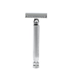 Fendrihan "Bay" Double Edge Safety Razor, Barber Pole Lined Handle Double Edge Safety Razor Fendrihan 