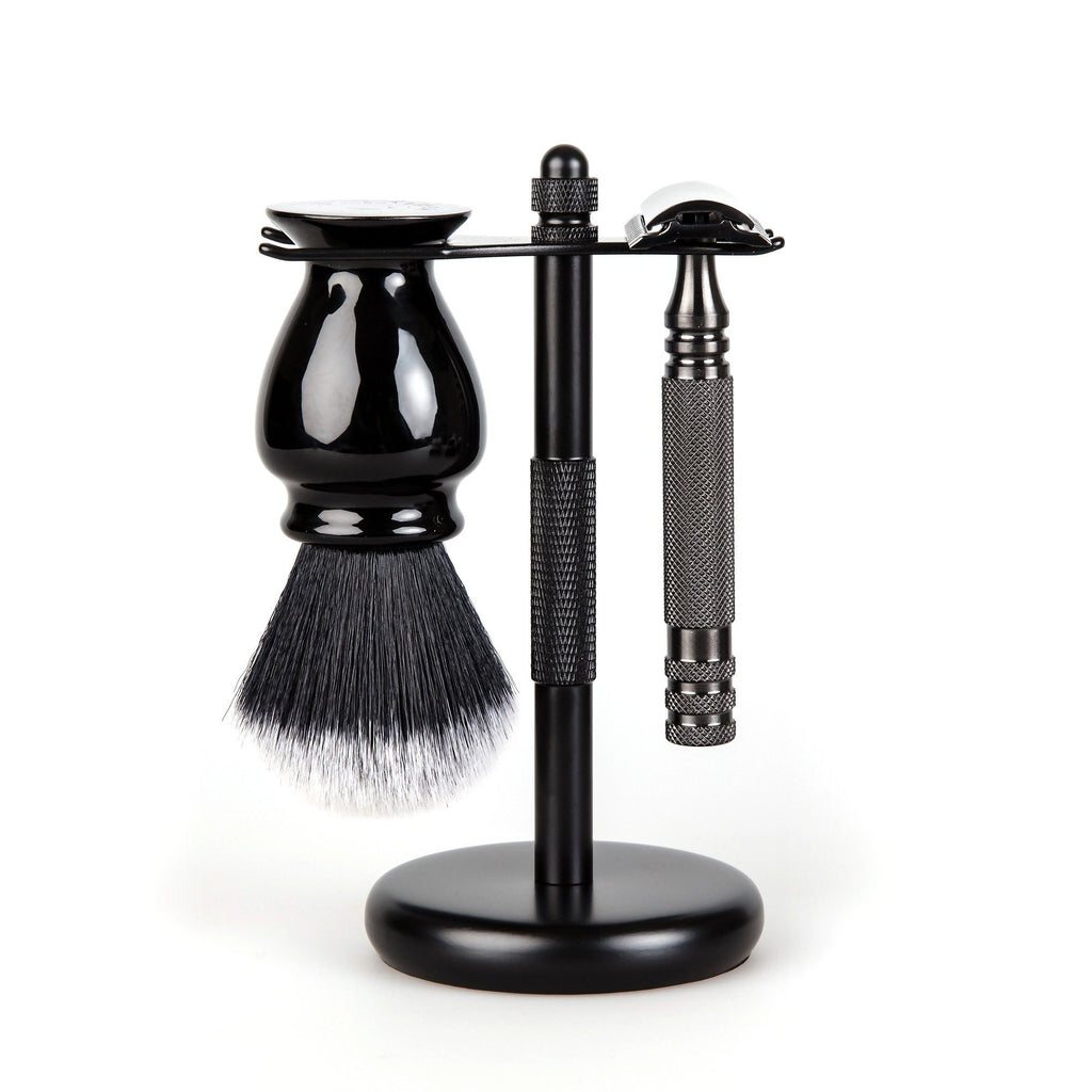 3-Piece Wet Shaving Set with Stainless Steel Safety Razor, Save $15 Shaving Gift Set Fendrihan Ambassador MK II 22 mm 