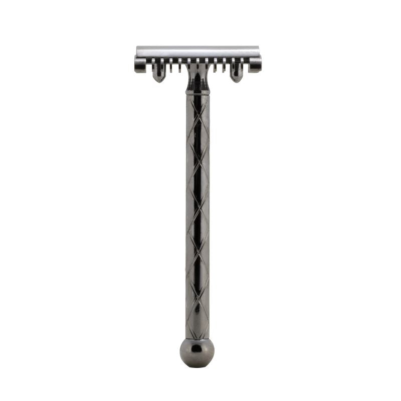 Fatip Black Metal Retro Original Safety Razor, Made in Italy Double Edge Safety Razor Fatip 