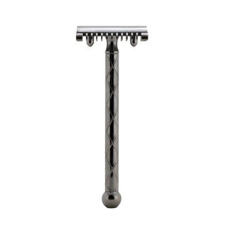 Fatip Black Metal Retro Original Safety Razor, Made in Italy Double Edge Safety Razor Fatip 