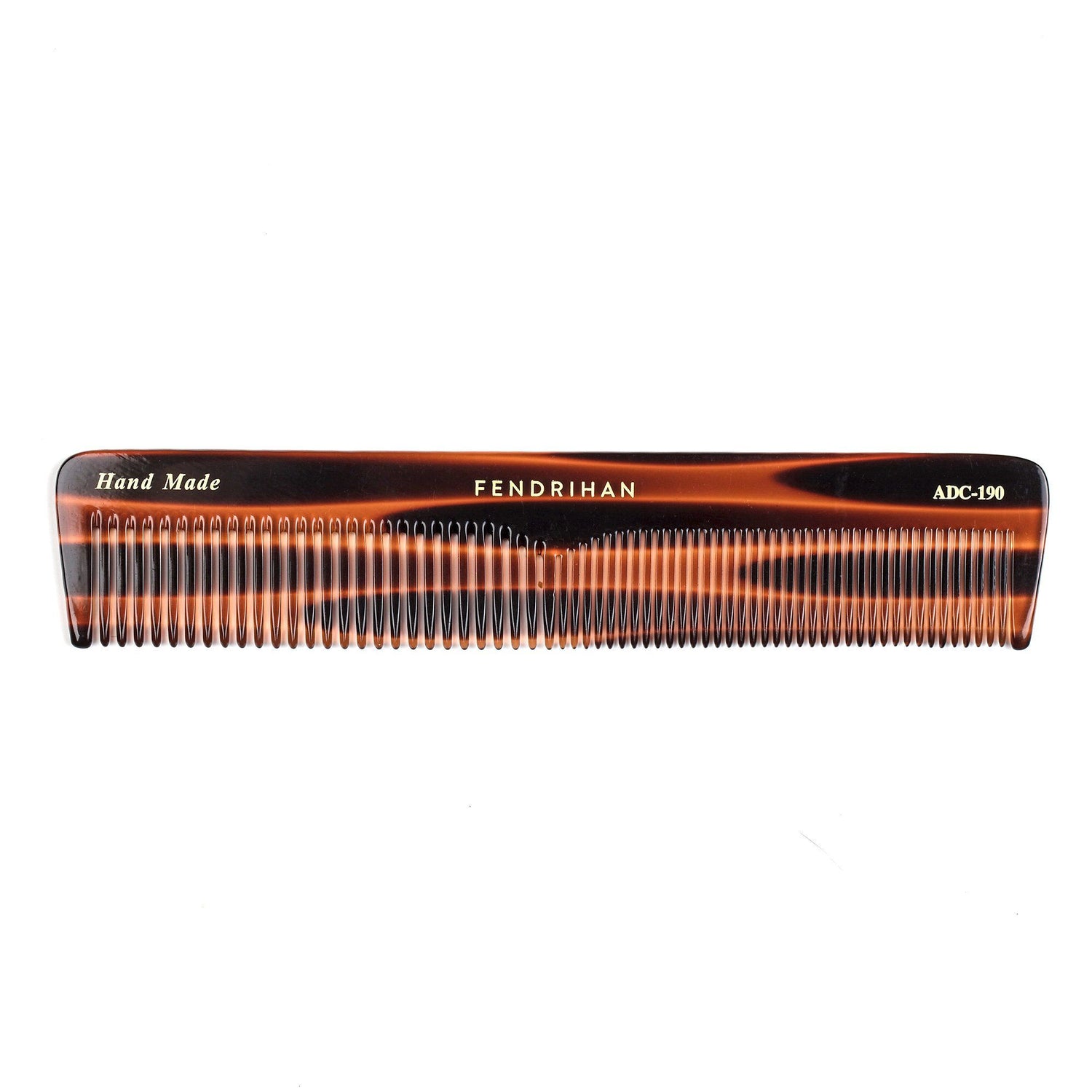 Fendrihan Hand-Finished Large Double-Tooth Comb, Faux Tortoise Comb Fendrihan 