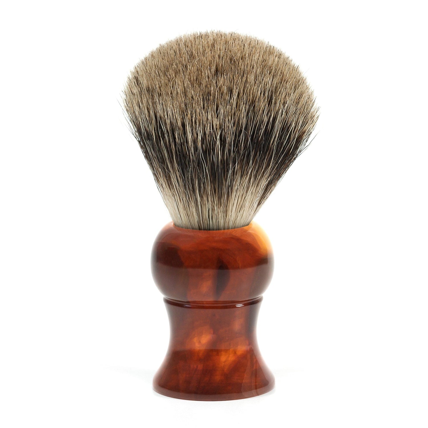 Fendrihan Pure Badger Shaving Brush, Black Handle Badger Bristles Shaving Brush Fendrihan Brush only Faux Amber 
