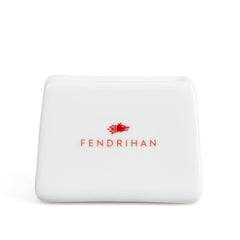 Fendrihan Porcelain Rectangular Blade Bank Razor Blades Disposal Case Fendrihan Red 