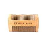 Fendrihan Double-Sided Wood Beard Comb Beard Comb Fendrihan Pearwood 
