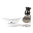 Fendrihan Porcelain Shaving Bowl and Classic Pure Grey Badger Shaving Brush with Metal Stand Set, Save $10 Shaving Set Fendrihan Black Black 