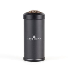 Fendrihan Black Anodized Aluminum Travel Shaving Brush, Pure Badger Badger Bristles Shaving Brush Fendrihan 