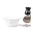 Fendrihan Porcelain Shaving Bowl and Classic Pure Grey Badger Shaving Brush with Metal Stand Set, Save $10 Shaving Set Fendrihan Grey Black 