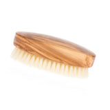 Men's Olivewood Military Hairbrush with Soft Light Bristles - Made in Germany Hair Brush Fendrihan 