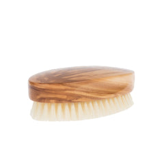 Men's Olivewood Military Hairbrush with Soft Light Bristles - Made in Germany Hair Brush Fendrihan 