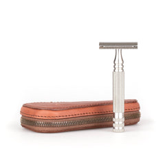 Fendrihan Leather Zip Safety Razor Case by Ruitertassen and Fendrihan Stainless Steel Razor, Save $10 Razor Case Fendrihan Ambassador Mk II 