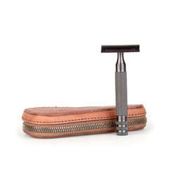 Fendrihan Leather Zip Safety Razor Case by Ruitertassen and Fendrihan Stainless Steel Razor, Save $10 Razor Case Fendrihan Scientist Mk II PVD Coated 