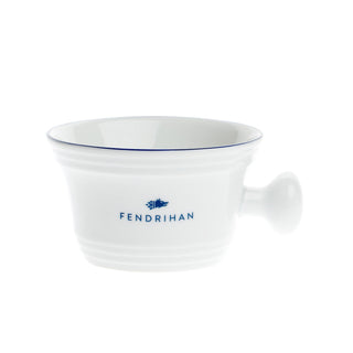 Fendrihan Porcelain Shaving Mug, Hand-Painted Rim Shaving Mug Fendrihan Dark Blue 