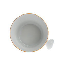 Fendrihan Porcelain Shaving Mug, Hand-Painted Rim Shaving Mug Fendrihan 