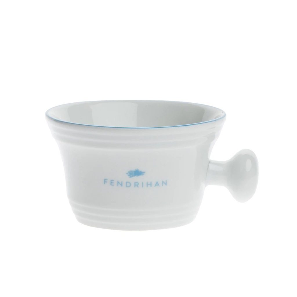 Fendrihan Pure Badger Shaving Brush and Porcelain Shaving Bowl, Save $10 Shaving Kit Fendrihan Light Blue 