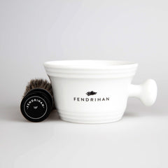 Fendrihan Pure Badger Shaving Brush and Porcelain Shaving Bowl, Save $10 Shaving Kit Fendrihan 