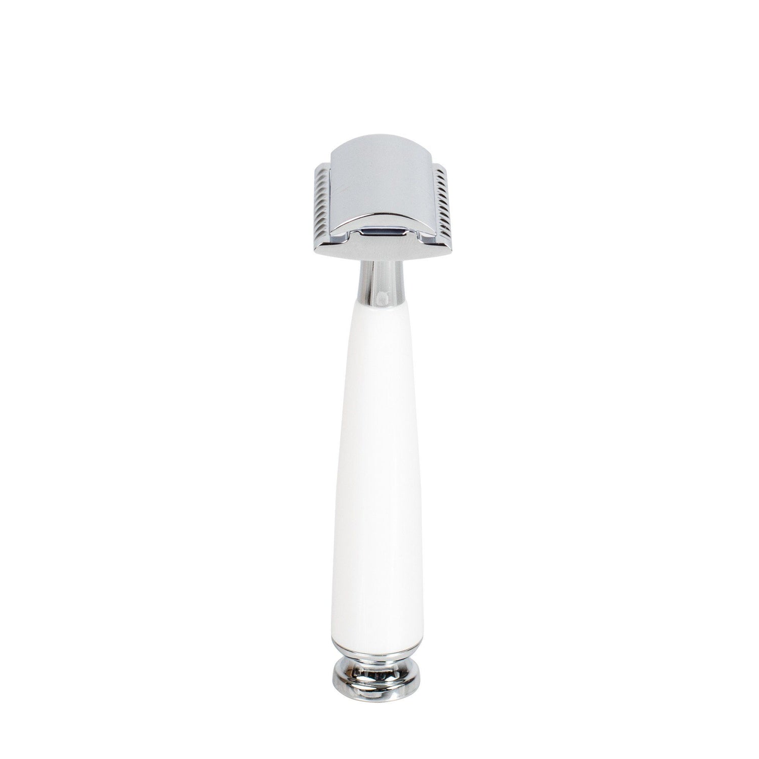 True North Double Edge Safety Razor, White Double Edge Safety Razor Fendrihan 