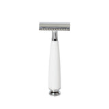 True North Double Edge Safety Razor, White Double Edge Safety Razor Fendrihan 