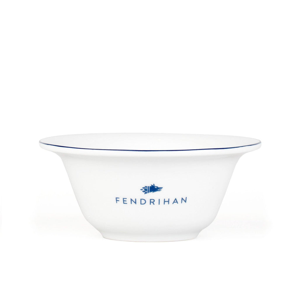 Fendrihan Porcelain Shaving Bowl, Hand-Painted Rim Shaving Bowl Fendrihan Dark Blue 