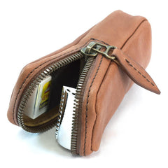 Fendrihan Ultimate Leather Top Zip Safety Razor Case by Ruitertassen Razor Case Fendrihan 