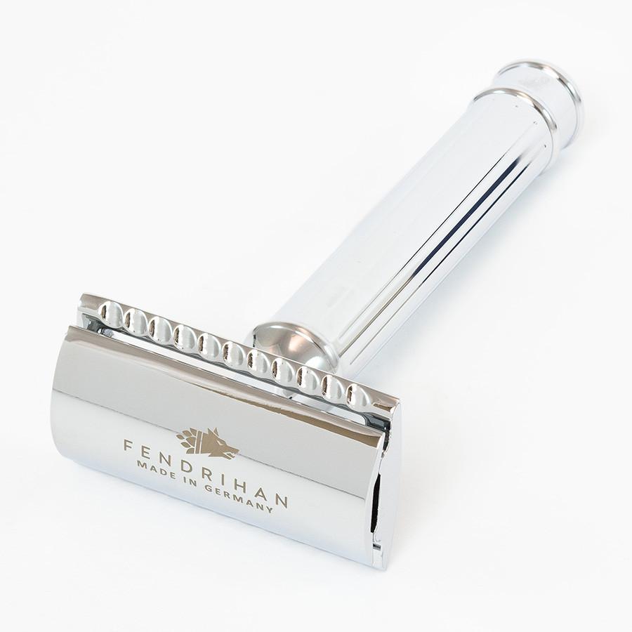 Dacian Draco Double Edge Classic Safety Razor, Lined Handle Double Edge Safety Razor Fendrihan 