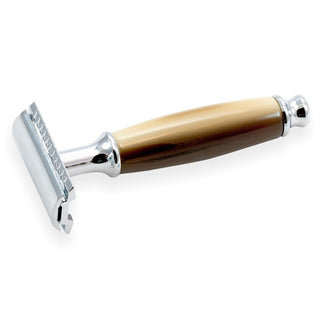 "Yonge" Classic Double Edge Safety Razor with Faux Horn Handle Double Edge Safety Razor Fendrihan 