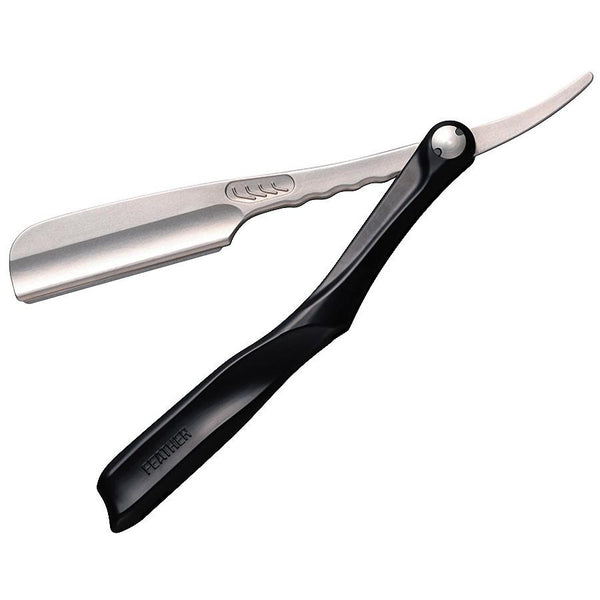 Feather Artist Club SS Folding Razor, Black — Fendrihan Canada